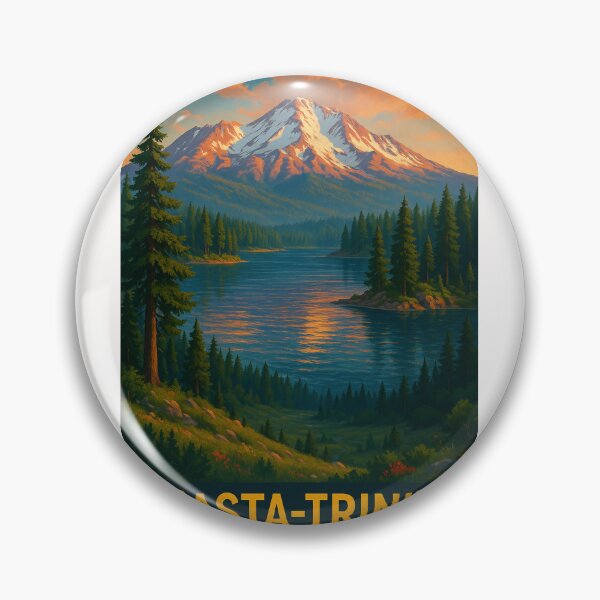 Item preview, Mount Shasta Reflected in Lake, Shasta-Trinity National Forest designed and sold by Places On Earth.