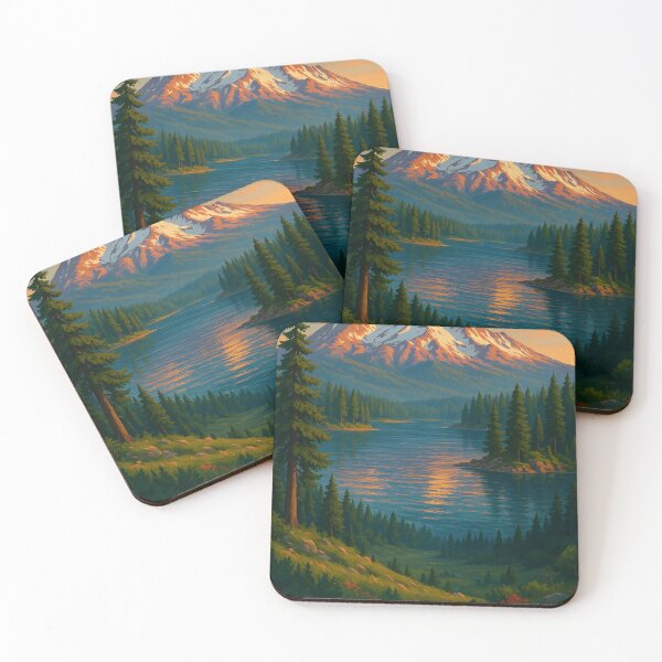 Item preview, Mount Shasta Reflected in Lake, Shasta-Trinity National Forest designed and sold by Places On Earth.