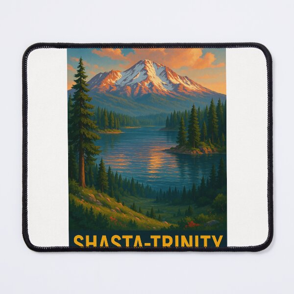 Item preview, Mount Shasta Reflected in Lake, Shasta-Trinity National Forest designed and sold by Places On Earth.