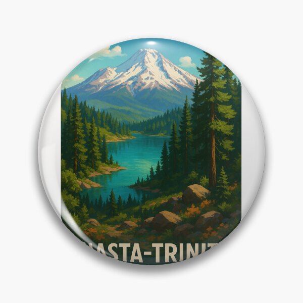 Item preview, Mount Shasta and Lake in Shasta-Trinity National Forest designed and sold by Places On Earth.