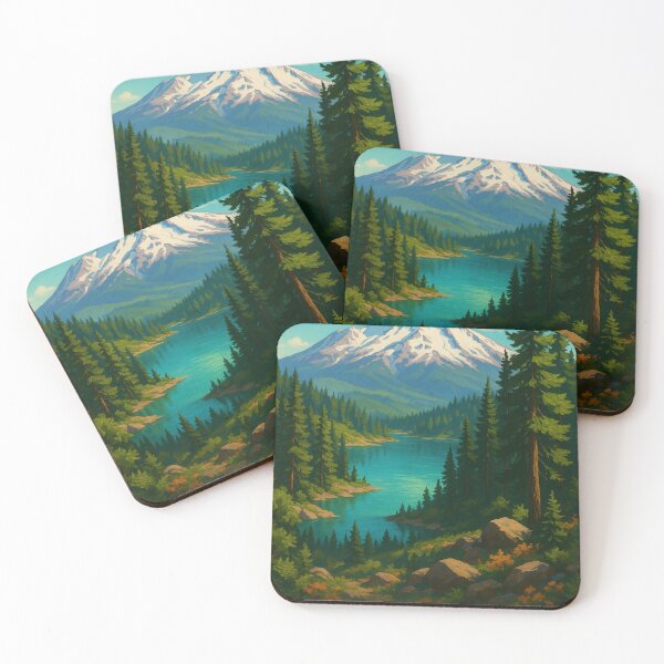Item preview, Mount Shasta and Lake in Shasta-Trinity National Forest designed and sold by Places On Earth.