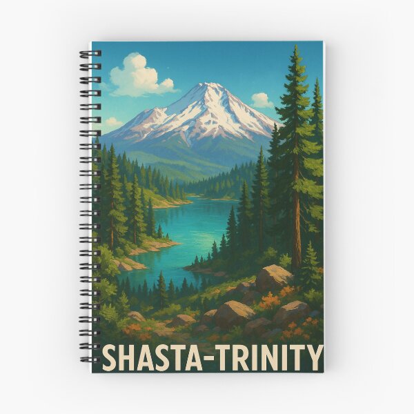 Item preview, Mount Shasta and Lake in Shasta-Trinity National Forest designed and sold by Places On Earth.