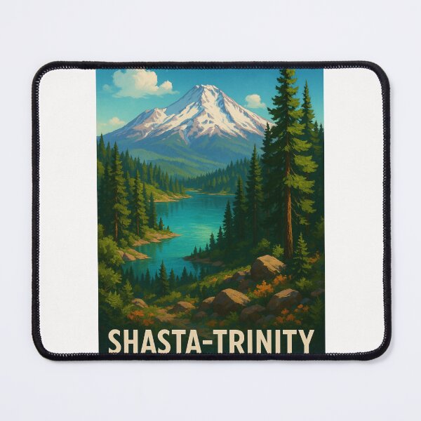 Item preview, Mount Shasta and Lake in Shasta-Trinity National Forest designed and sold by Places On Earth.
