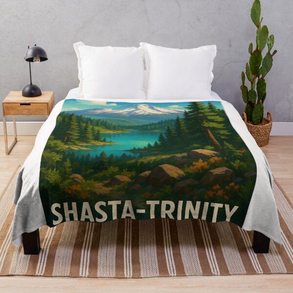 Item preview, Mount Shasta and Lake in Shasta-Trinity National Forest designed and sold by Places On Earth.