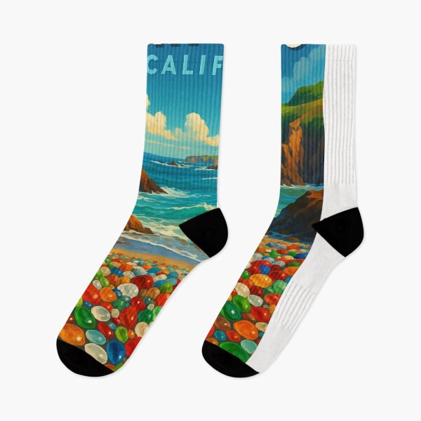 Item preview, Colorful Glass Beach in Fort Bragg, California designed and sold by Places On Earth.