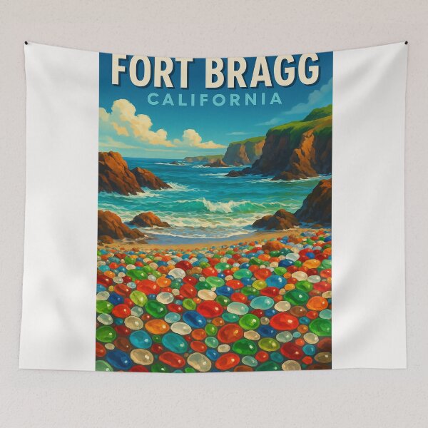 Item preview, Colorful Glass Beach in Fort Bragg, California designed and sold by Places On Earth.
