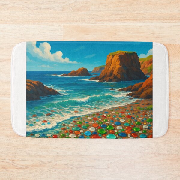 Item preview, Pacific Waves at Glass Beach, Fort Bragg California designed and sold by Places On Earth.