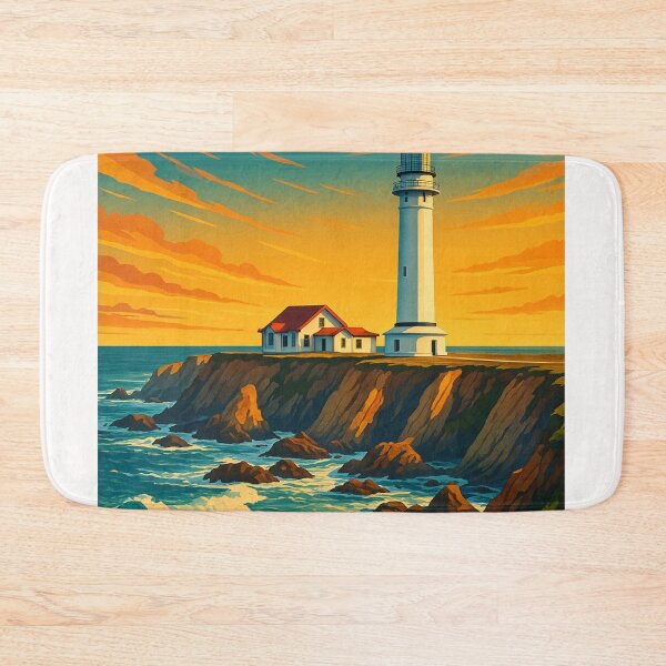 Item preview, Point Arena Lighthouse at Sunset, Mendocino Coast designed and sold by Places On Earth.