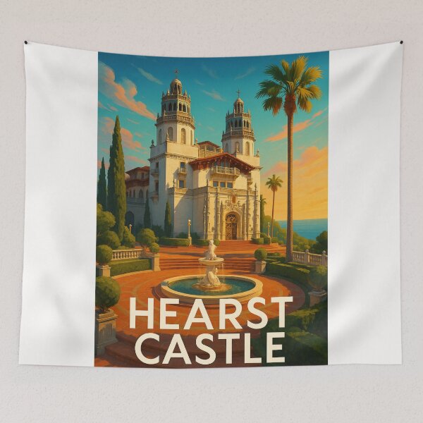 Item preview, Hearst Castle Entrance and Courtyard, San Simeon designed and sold by Places On Earth.