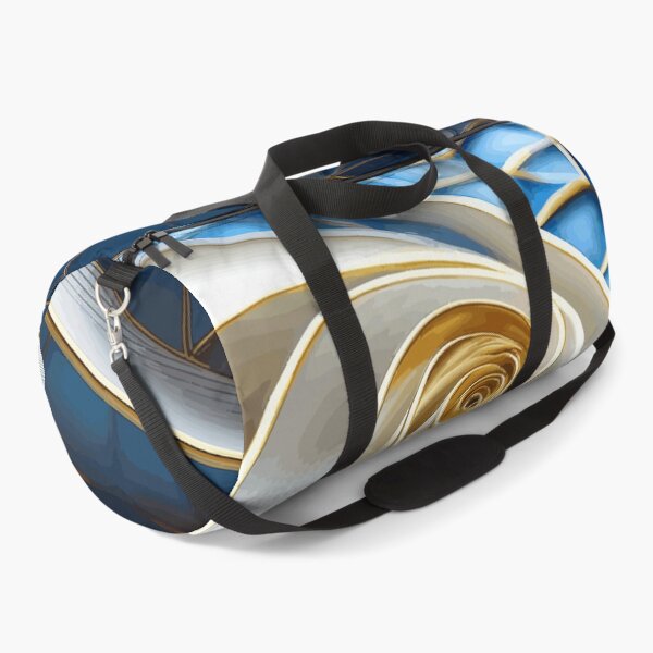 Item preview,  Blue White Gold Abstract Fibonacci Art 11 designed and sold by Vicky Brago-Mitchell®.
