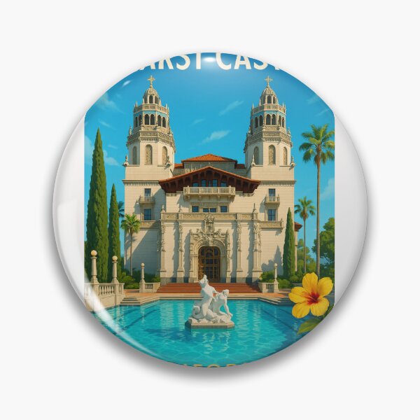 Item preview, Hearst Castle Towers and Neptune Pool, San Simeon California designed and sold by Places On Earth.