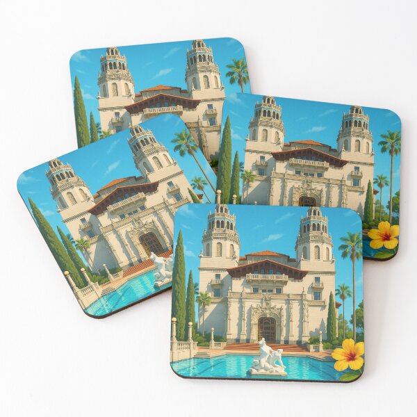 Item preview, Hearst Castle Towers and Neptune Pool, San Simeon California designed and sold by Places On Earth.