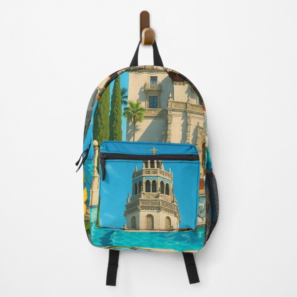 Item preview, Hearst Castle Towers and Neptune Pool, San Simeon California designed and sold by Places On Earth.