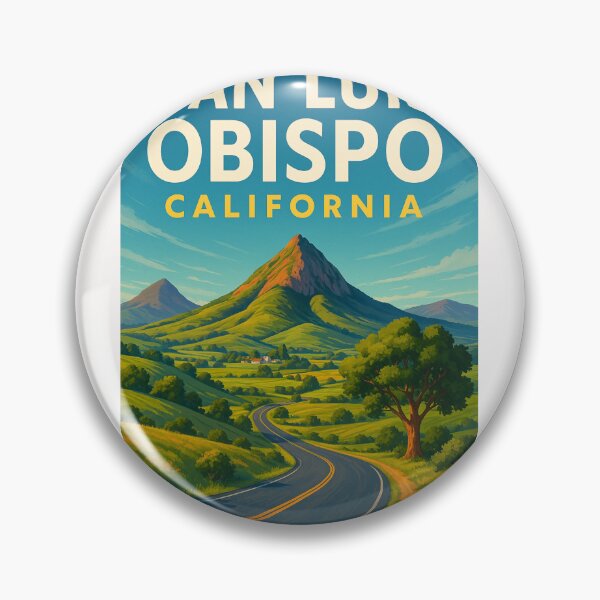 Item preview, San Luis Obispo Landscape and Highway with Cerro San Luis designed and sold by Places On Earth.