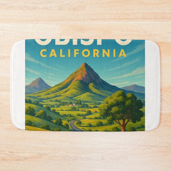 Item preview, San Luis Obispo Landscape and Highway with Cerro San Luis designed and sold by Places On Earth.