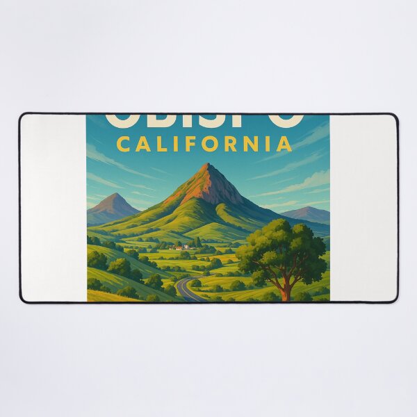 Item preview, San Luis Obispo Landscape and Highway with Cerro San Luis designed and sold by Places On Earth.