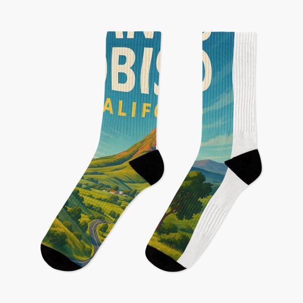 Item preview, San Luis Obispo Landscape and Highway with Cerro San Luis designed and sold by Places On Earth.