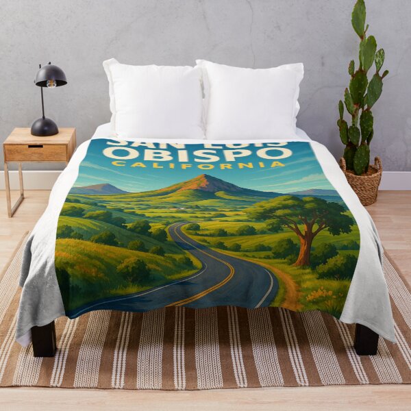 Item preview, San Luis Obispo Landscape and Highway with Cerro San Luis designed and sold by Places On Earth.