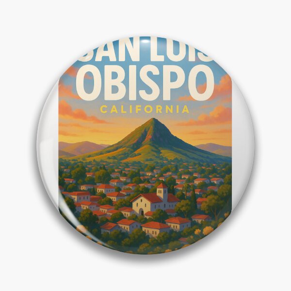 Item preview, Mission and Rooftops at Sunset, San Luis Obispo designed and sold by Places On Earth.