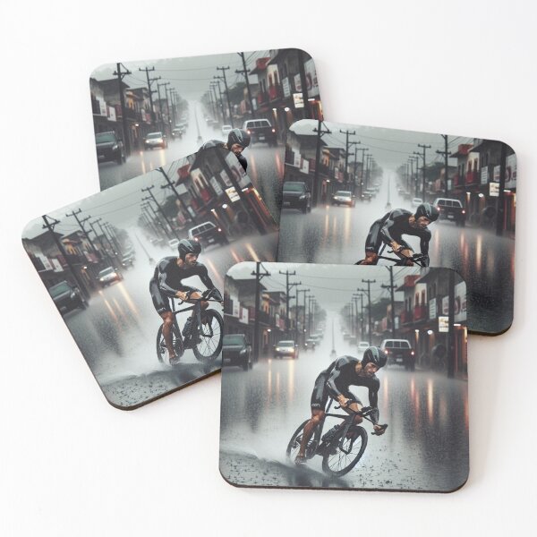Item preview, “Rain. Rush. Rise.” – Cloudy Ride Triathlon Motivation Sticker designed and sold by Triathlongram.