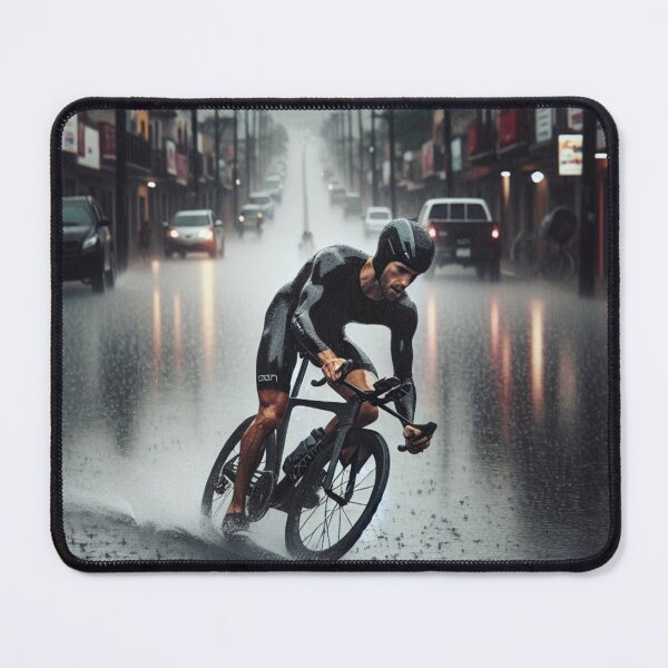 Item preview, “Rain. Rush. Rise.” – Cloudy Ride Triathlon Motivation Sticker designed and sold by Triathlongram.