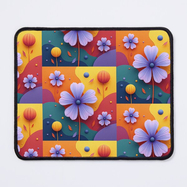 Item preview, 3D Purple Flower Pop Art Design, POD Artwork, Bold Color Background designed and sold by KlarkiteTees.