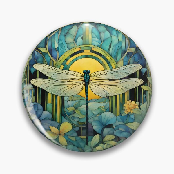 Item preview, Art Deco Dragonfly Garden designed and sold by Glimmersmith.