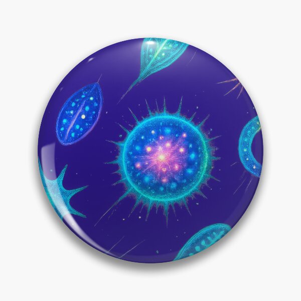Item preview, Diverse Bioluminescent Plankton Abstract Shape designed and sold by scicilysimonee.