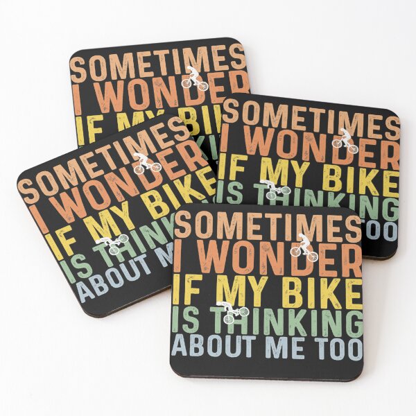 Item preview, Funny Colorful Cycling Quote – Bike Thinking of Me Too designed and sold by haitrieuic96.