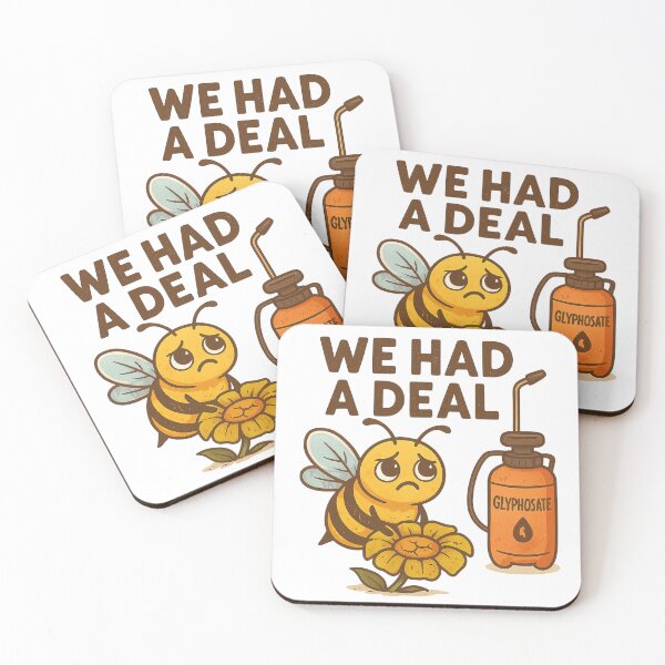 Item preview, We Had a Deal – Sad Bee Anti-Pesticide Message designed and sold by Lacritsa .