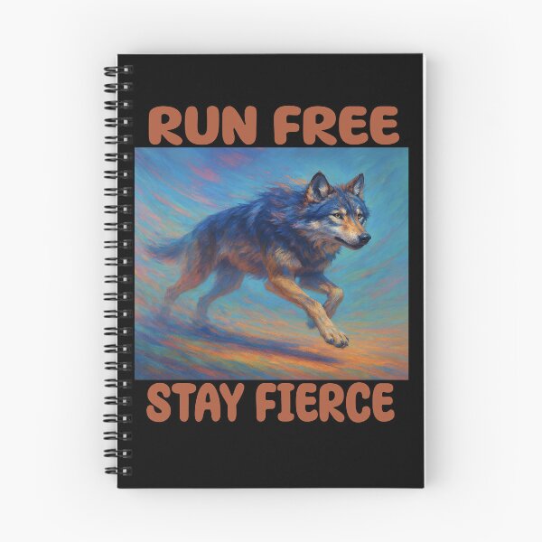 Item preview, RUN WILD STAY FIERCE WOLF designed and sold by alw951.
