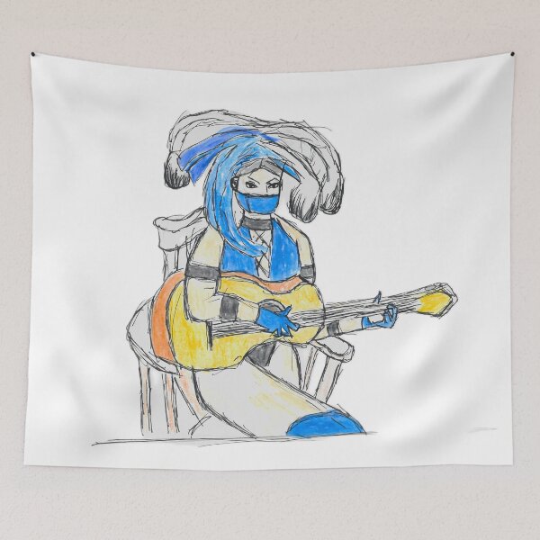 Artikelvorschau, Kitana spielt Gitarre entworfen und verkauft von ArtfulThingies.
