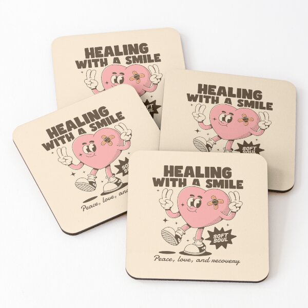Item preview, Healing With a Smile – Cute Heart Character Spreading Positivity designed and sold by adipra.