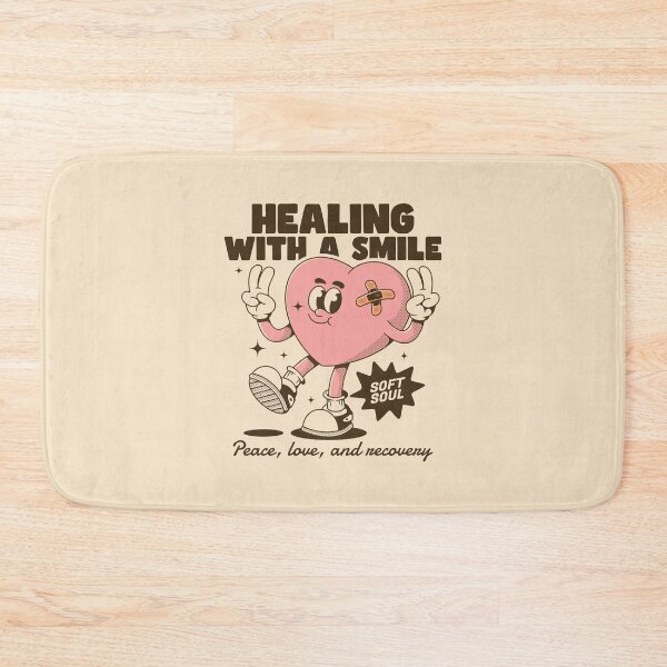 Item preview, Healing With a Smile – Cute Heart Character Spreading Positivity designed and sold by adipra.