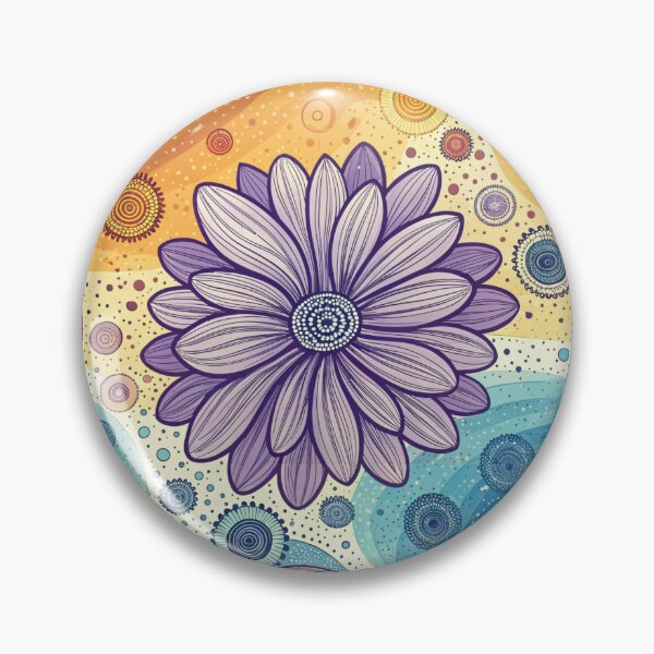 Item preview, Psychedelic Floral Seamless Pattern, POD Design, Boho Mandala Style designed and sold by KlarkiteTees.
