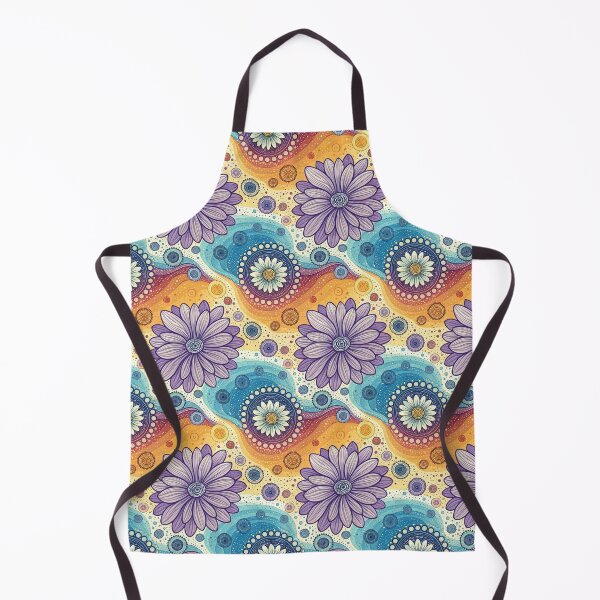 Item preview, Psychedelic Floral Seamless Pattern, POD Design, Boho Mandala Style designed and sold by KlarkiteTees.