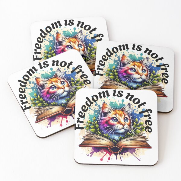 Item preview, Freedom Cat Book Art designed and sold by Moon2025.