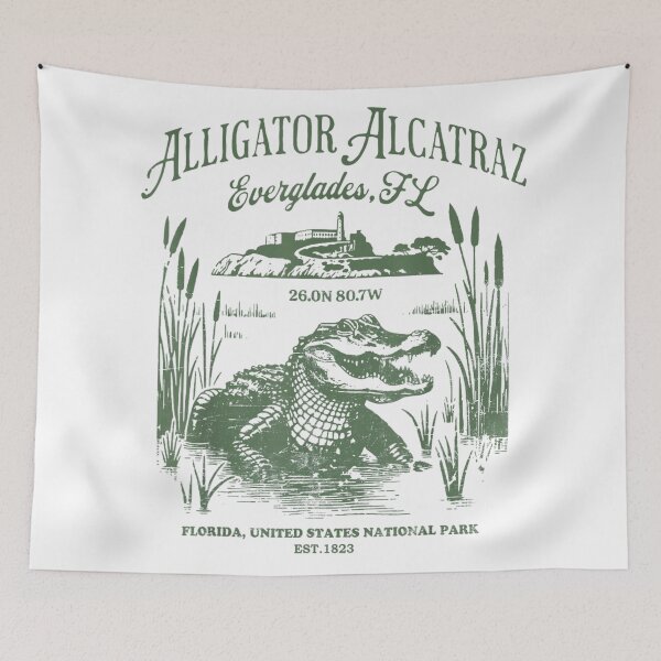 Item preview, Alligator Alcatraz – Everglades Vintage Florida Satire T-Shirt designed and sold by RenettaFunky.