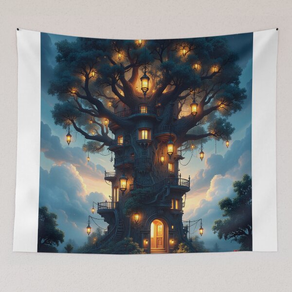 Item preview, The Enchanted Treehouse of Light designed and sold by oanaunciuleanu.