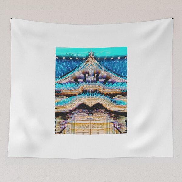 Item preview, Tokyo Japan Cyberpunk Futuristic Sci-Fi Temple Ueno designed and sold by Altered Scenez Artworks.