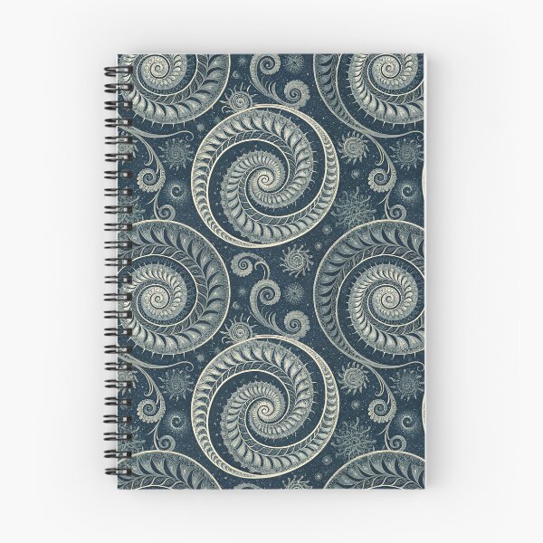 Item preview, Intricate Spiral Mandala Seamless Pattern, POD Design, Cosmic Swirl Art designed and sold by KlarkiteTees.