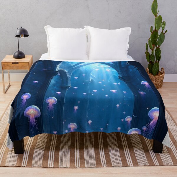 Item preview, Sanctuary of the Luminous Jellyfish designed and sold by oanaunciuleanu.