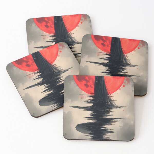 Item preview, The Silent Guardian of the Crimson Moon designed and sold by oanaunciuleanu.