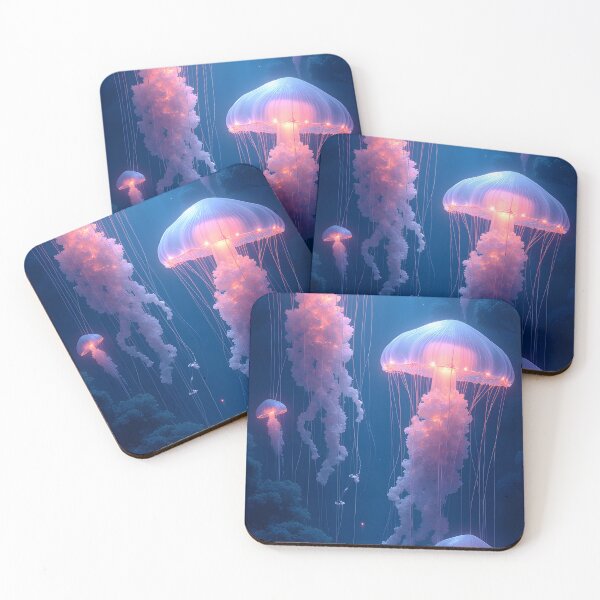 Item preview, Luminous Depths: The Ethereal Dance of Jellyfish designed and sold by oanaunciuleanu.