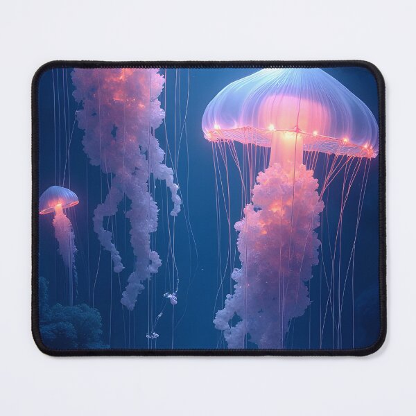 Item preview, Luminous Depths: The Ethereal Dance of Jellyfish designed and sold by oanaunciuleanu.
