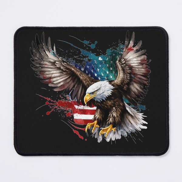 Item preview, American Bald Eagle with Stars and Stripes Background designed and sold by AmericaFreedom.