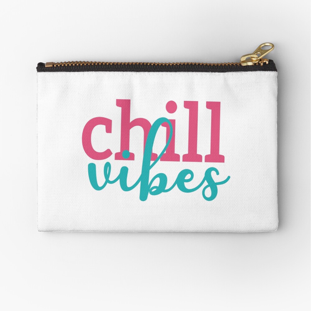 Pastel Chill Vibes Zipper Pouch