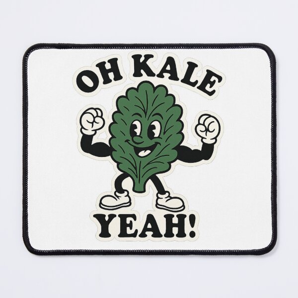 Item preview, Oh Kale Yeah! Funny Kale Sticker – Retro Cartoon Veggie Art designed and sold by DrDoke.