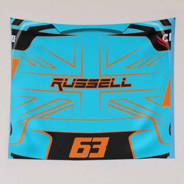 Item preview, George Russell Formula1 silverstone british GP helmet F1 2025  designed and sold by Pink Polar F1.