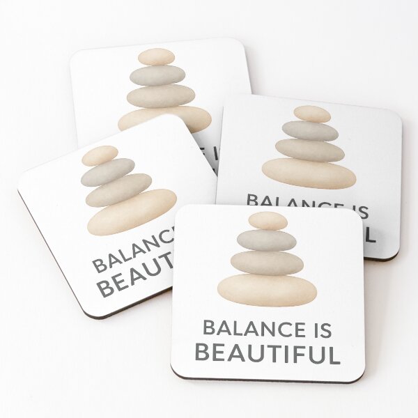 Item preview, Balance is Beautiful – Zen Rock Stack Minimalist Calm designed and sold by Kalpa.